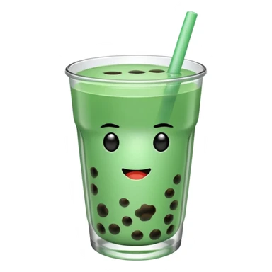 Mint  boba sticker