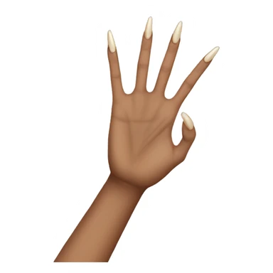 What do you mean hand gesture with long nails? sticker