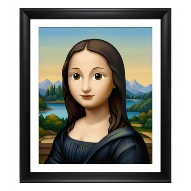 frame, painting, Mona Lisa sticker