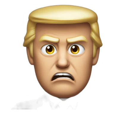 Angry trump sticker