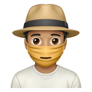 dj moreno con gorro tapando rostro sticker