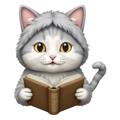 A cat recite quran sticker