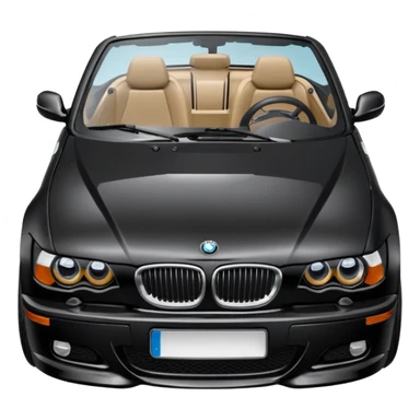 Black BMW 330ci convertible  sticker