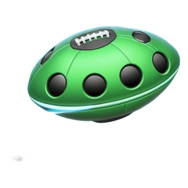 UFO playing football sticker