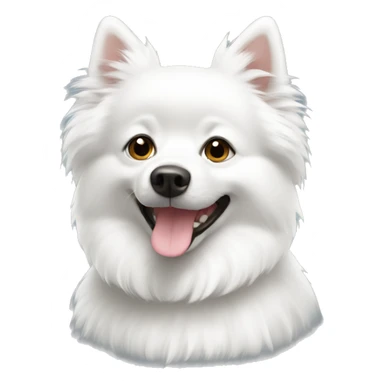 white spitz sticker