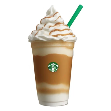Starbucks venti caramel latte iced no whip cream sticker