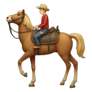 Chat sur un chameau sticker