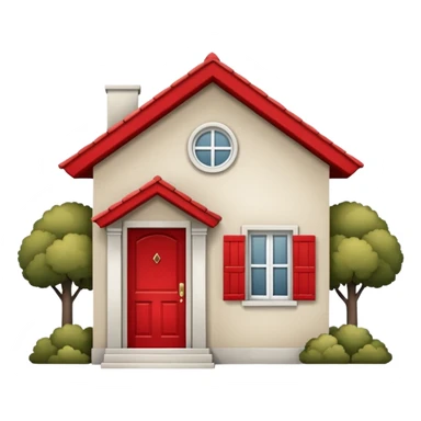 casa pequeña frontal sticker