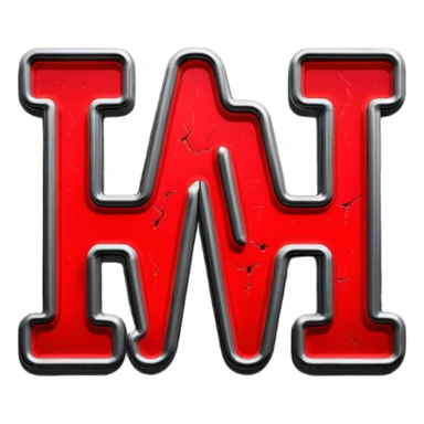 Minimalist emoji-style sticker of a flickering neon sign “HELLWOOD”, cracked letters, some missing, grayscale tubes with only faint glow in faded red

 sticker