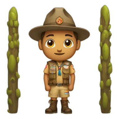Scout guy with totem sticker