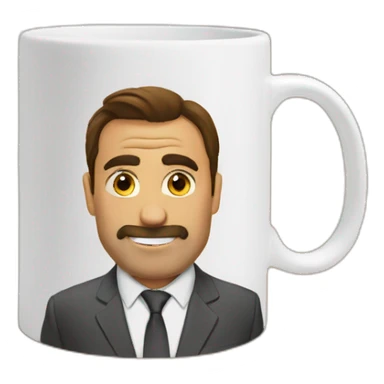 best boss the office mug sticker