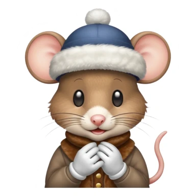 mouse wearing hat sticker