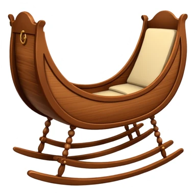 noel wood cradle sticker