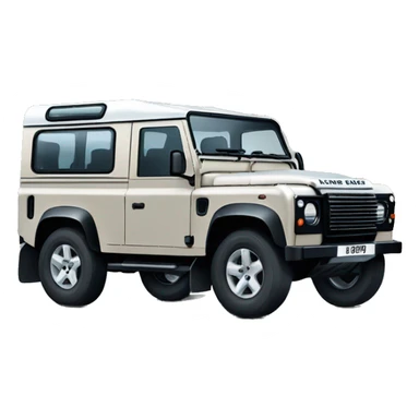 Land rover defender with zebra stripes sticker