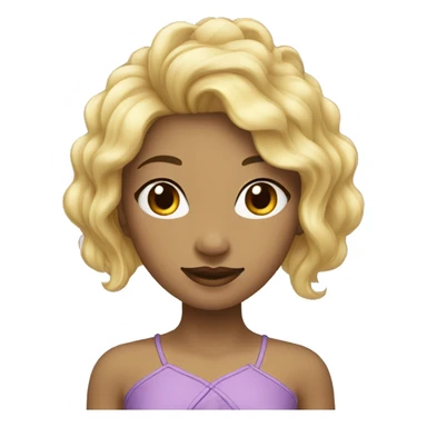 chinois à la peau noire et cheveux blond sticker