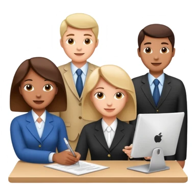 HR works: administrative, people, collaboration sticker