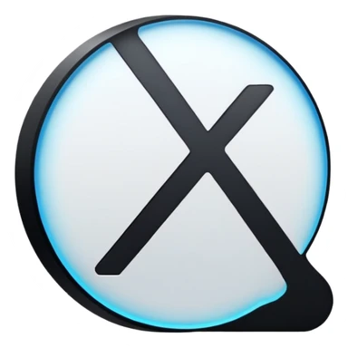 Just the letters X1X, no faces or characters, simple typography sticker