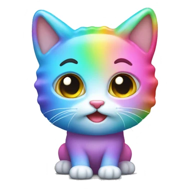 Rainbow poptart kitty sticker