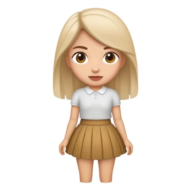 Me wearing a skirt sticker