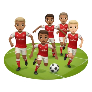 arsenal fotboll team sticker