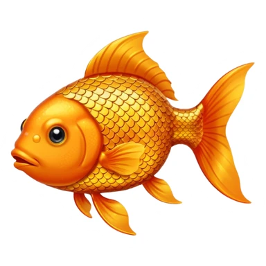 gold fish glitter gorgous sticker
