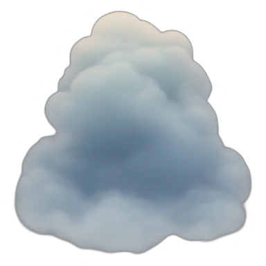 transparent fog in human shape sticker