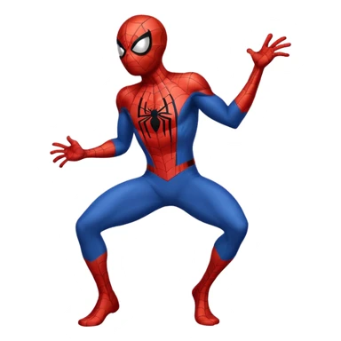 Spiderman full body doodle shock with cartoon sticker