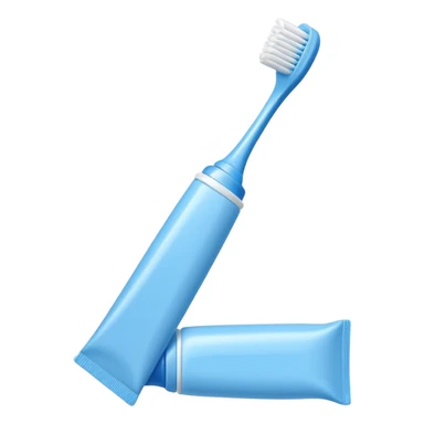 toothpaste and toothbrush sticker