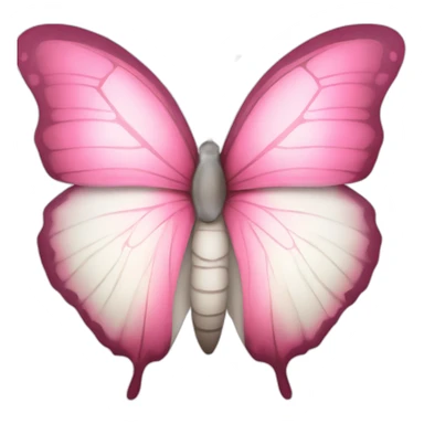 pink and white butterfly sticker
