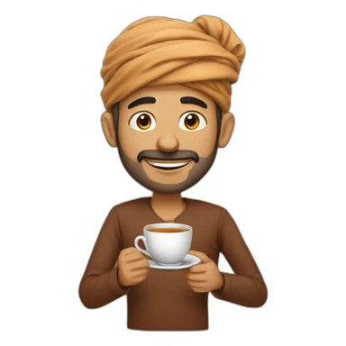 Marocain qui verse du thé  sticker