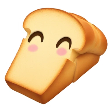 My face as a bread slice sticker