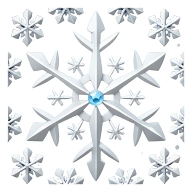 StarTrek logo with a snowflake behind it sticker