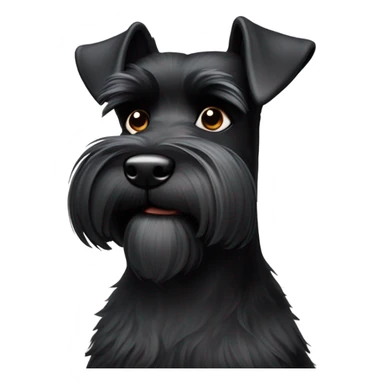 black miniature schnauzer  sticker