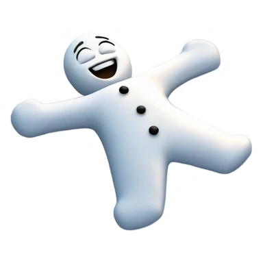 Snow angel singing  sticker