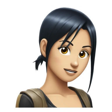 nico robin pointin on you sticker