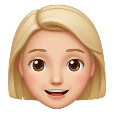 Blushing nervously and smiling  sticker