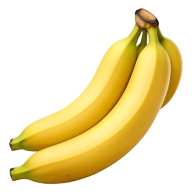 Cinematic bright yellow bananas, smooth peel with gentle curves, slightly ripened, stacked in a charming bunch, warm glowing background, soft and inviting. sticker