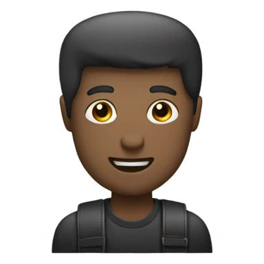 Black men’s messenger bag emoji, minimalist style, simple rectangular shape, adjustable strap, no details or logos, transparent background. sticker