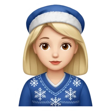 nurse wearing a christmas pullover sticker