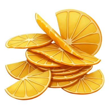 orange potato chips sticker