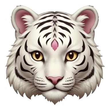 ESO Female white tiger khajiit leader of the umbral rose  sticker