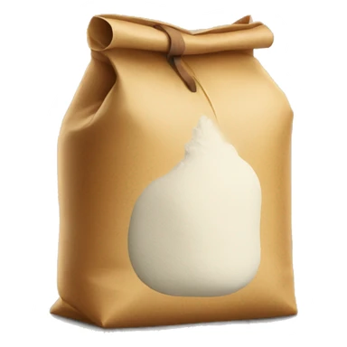 a bag of flour smokes a cigar sticker