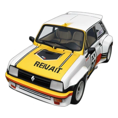 renault 5 turbo 2 tour de corse sticker