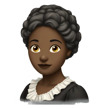 young woman from 1820 england in mobcap sticker