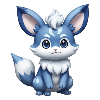 Meowstic-Minccino-Espurr-Fakémon-hybrid-creature (full body)  sticker
