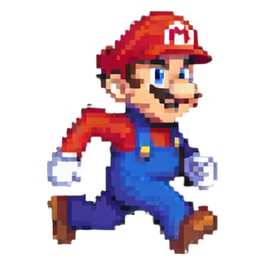 Mario running sticker