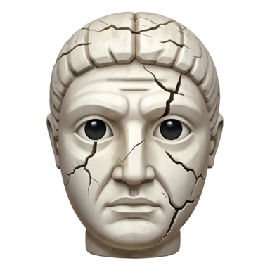 ancient greece marble sculpture head sticker