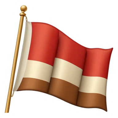 Indonesian flag but poop in mid sticker