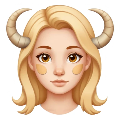 Capricorn girl wearing acne patches sticker