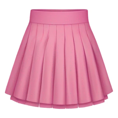  Pink pleated mini skirt, isolated sticker